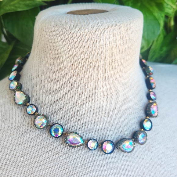 J. Crew Sea Glass Glittery, Infinity Stone Brulee Necklace - Picture 3 of 12